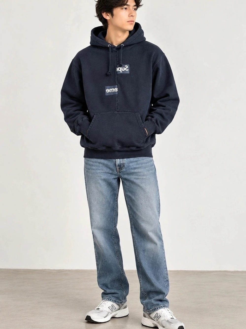 Supreme x Comme des Garçons Split Box Logo Hoodie Medium